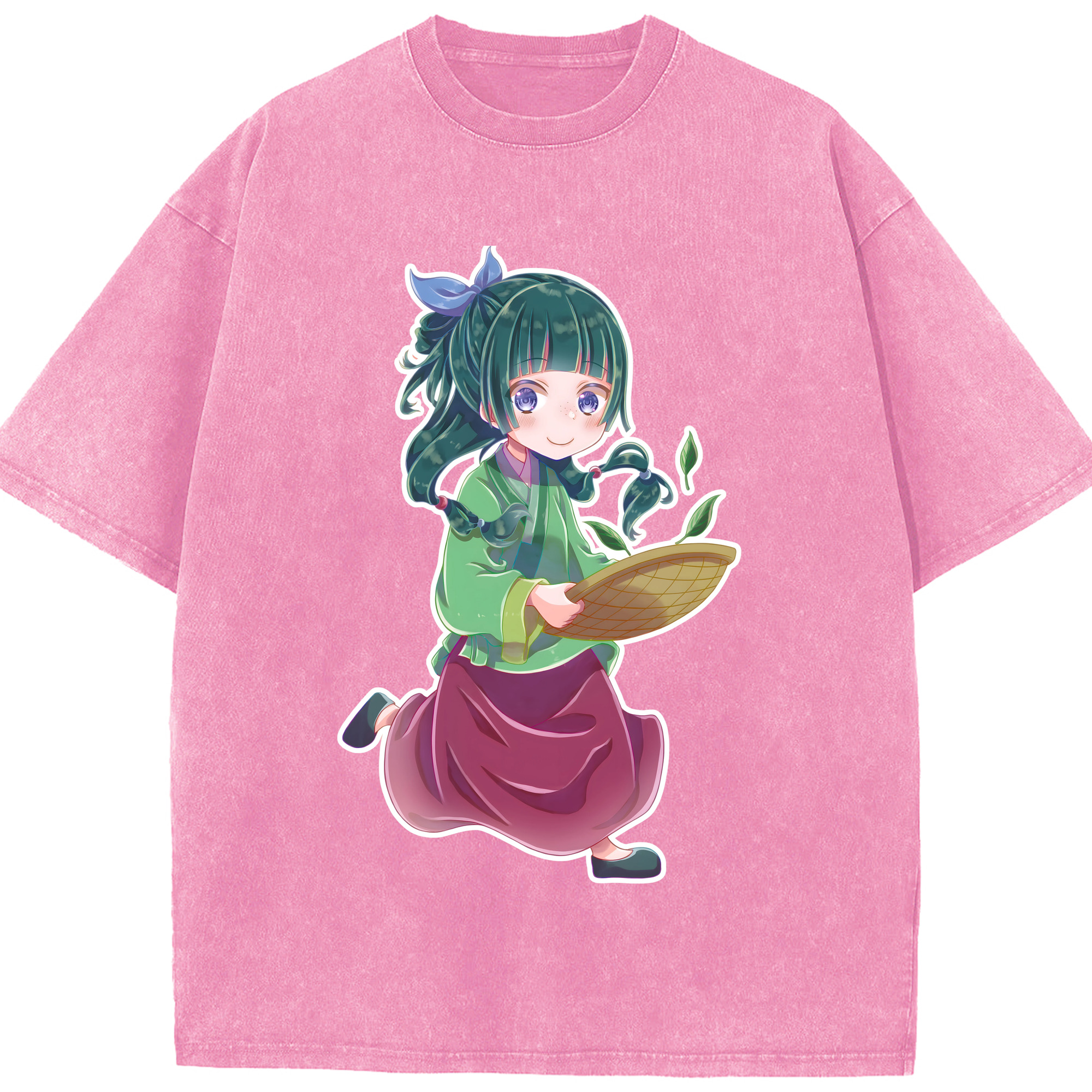 （画像用） 薬屋のひとりごと The Apothecary Diaries 綿100% ヴィンテージ風 半袖Tシャツ（フロントプリント）